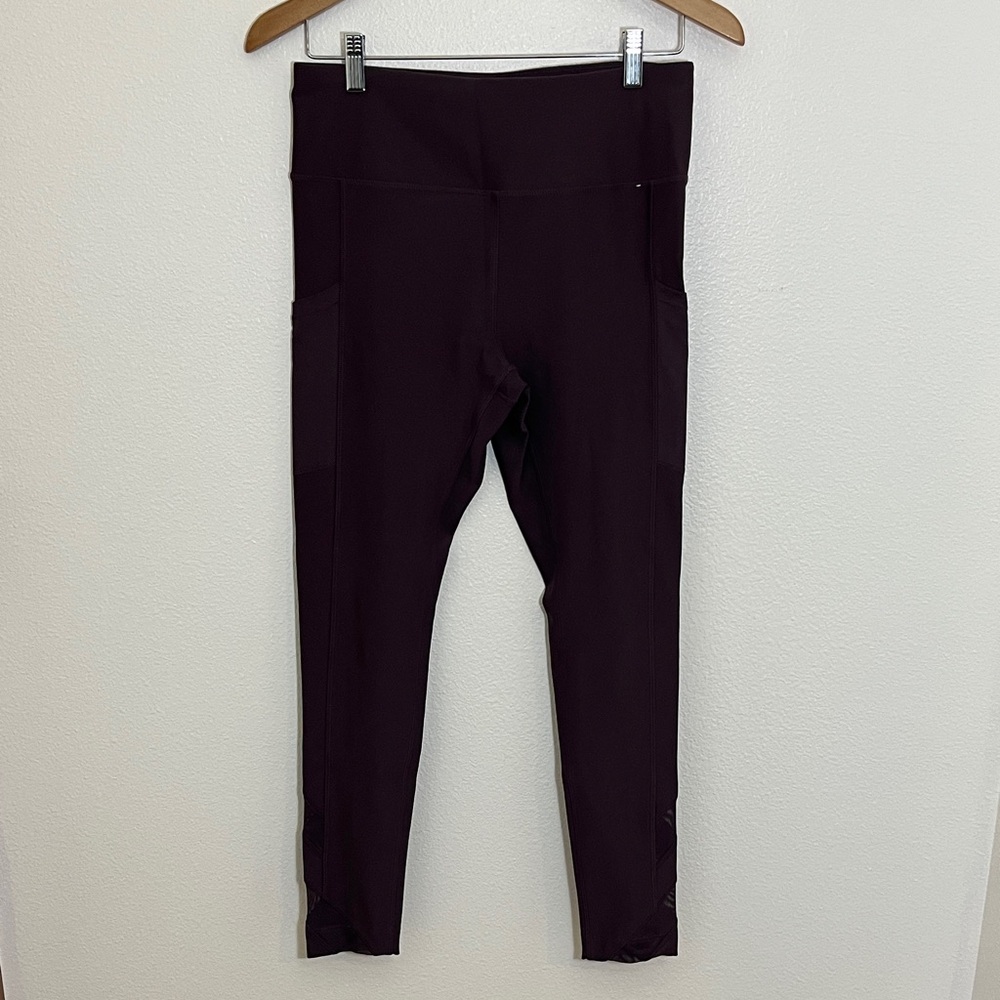 Mondetta Burgandy Athletic Leggings